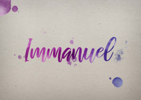 Immanuel Watercolor Name DP