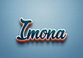 Cursive Name DP: Imona