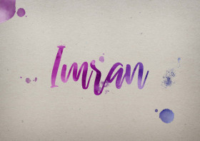 Imran Watercolor Name DP