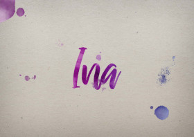 Ina Watercolor Name DP