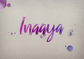 Inaaya Watercolor Name DP