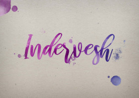 Indervesh Watercolor Name DP