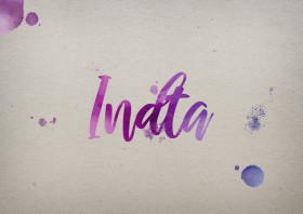 Indta Watercolor Name DP