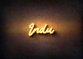 Glow Name Profile Picture for Indu