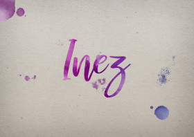 Inez Watercolor Name DP