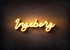 Glow Name Profile Picture for Ingeborg