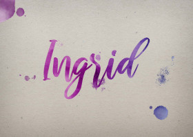 Ingrid Watercolor Name DP