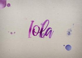 Iola Watercolor Name DP
