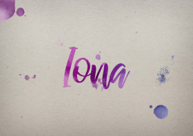 Iona Watercolor Name DP