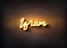 Glow Name Profile Picture for Iqram