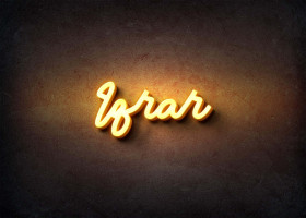Glow Name Profile Picture for Iqrar