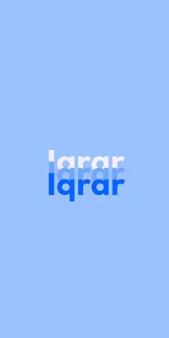 Name DP: Iqrar