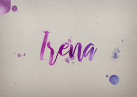 Irena Watercolor Name DP