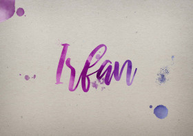 Irfan Watercolor Name DP