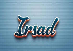 Cursive Name DP: Irsad