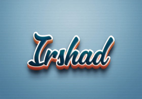 Cursive Name DP: Irshad
