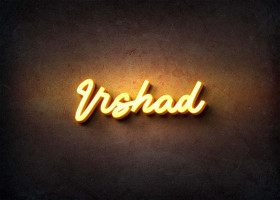 Glow Name Profile Picture for Irshad