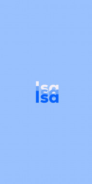 Name DP: Isa