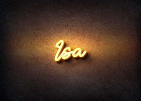 Glow Name Profile Picture for Isa