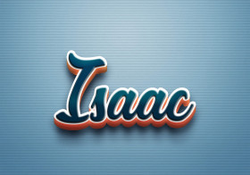 Cursive Name DP: Isaac