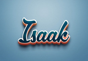 Cursive Name DP: Isaak