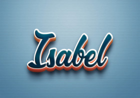Cursive Name DP: Isabel