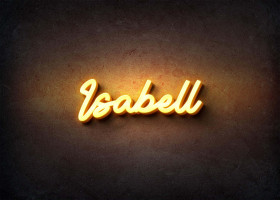 Glow Name Profile Picture for Isabell
