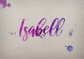 Isabell Watercolor Name DP