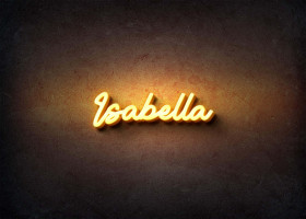 Glow Name Profile Picture for Isabella
