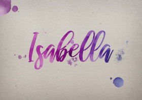 Isabella Watercolor Name DP