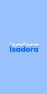 Name DP: Isadora