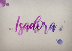 Isadora Watercolor Name DP