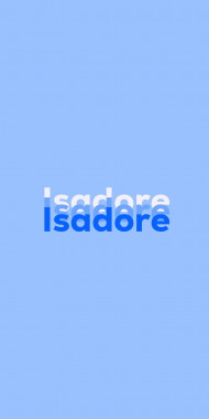 Name DP: Isadore