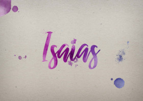 Isaias Watercolor Name DP