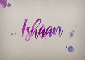Ishaan Watercolor Name DP