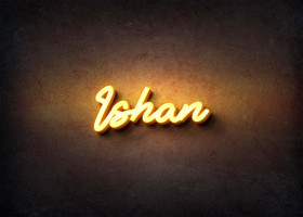 Glow Name Profile Picture for Ishan
