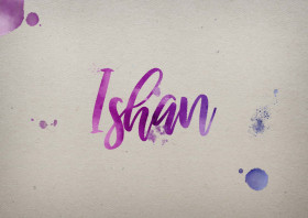 Ishan Watercolor Name DP