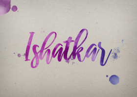 Ishatkar Watercolor Name DP