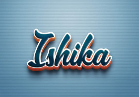 Cursive Name DP: Ishika