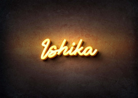 Glow Name Profile Picture for Ishika