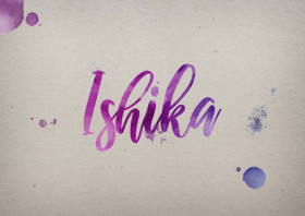 Ishika Watercolor Name DP