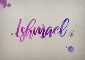 Ishmael Watercolor Name DP