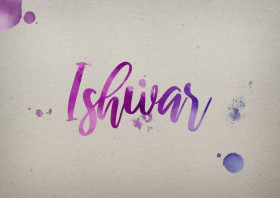 Ishwar Watercolor Name DP