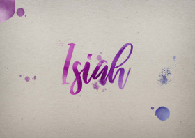 Isiah Watercolor Name DP