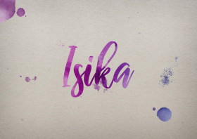Isika Watercolor Name DP