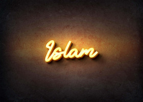 Glow Name Profile Picture for Islam