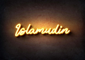 Glow Name Profile Picture for Islamudin