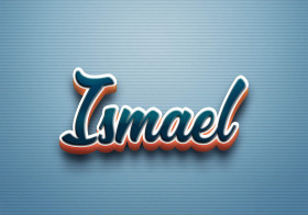 Cursive Name DP: Ismael