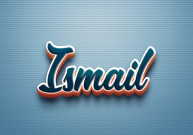 Cursive Name DP: Ismail