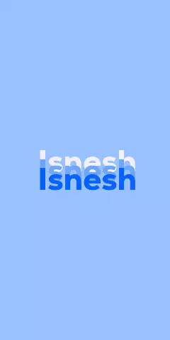 Name DP: Isnesh